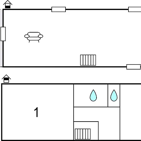 2 Bedroom In 度假居 Le Bourg-Dun